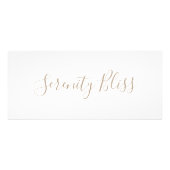 Carte Publicitaire Calliage de script manuscrit blanc simple (Devant)