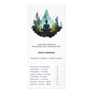 Carte Publicitaire Centre Intérieur   Méditation en Forêt
