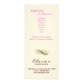 Carte Publicitaire CERTIFICAT CADEAU DE SALON Couronne Léopard Crème (Dos)