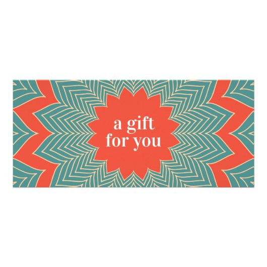 Carte Publicitaire Certificat cadeau de vacances Retro vintage (Devant)