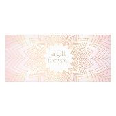 Carte Publicitaire Certificat cadeau Lotus Rose (Devant)