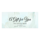 Carte Publicitaire Certificat cadeau Spa Salon de glace bleu clair (Devant)