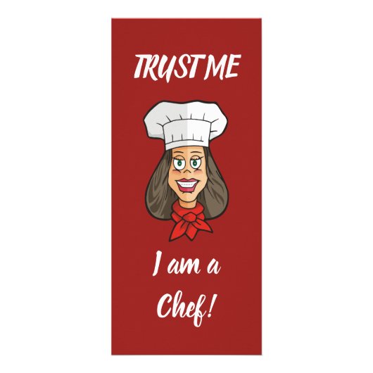 Carte Publicitaire Chef femme (Devant)