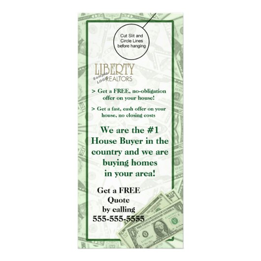 Carte Publicitaire Cintre d'insecte de brochure d'affichette de porte (Devant)