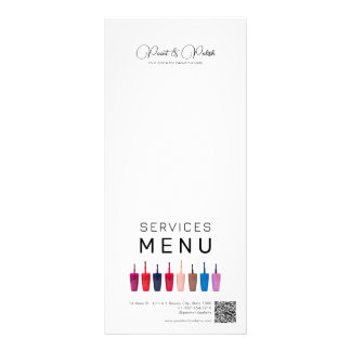 Carte Publicitaire Clou Polonais Couleur Ensemble Clou Salon Services