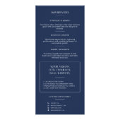 Carte Publicitaire Code QR Bleu Marine Moderne Consultant Professionn (Dos)