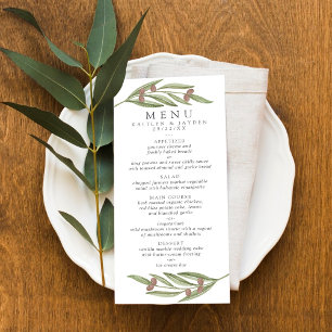 Carte Publicitaire Collection de Mariages de Branches d'Olivier - Men