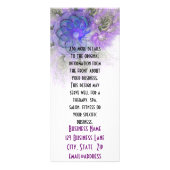 Carte Publicitaire Conception Abstraite de fleurs pourpre et bleu den (Dos)