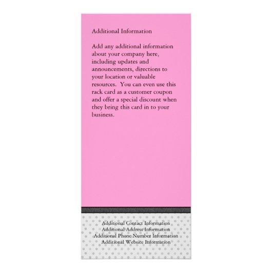 Carte Publicitaire Conception faite sur commande de carte, de noir et (Dos)