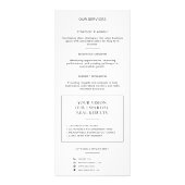 Carte Publicitaire Consultant Professionnel Code QR Blanc Moderne (Dos)