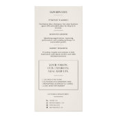 Carte Publicitaire Consultant Professionnel en Code QR Moderne (Dos)