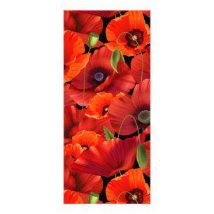 Carte Publicitaire Coquelicot