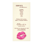 Carte Publicitaire Coupons de maquillage Bijoux Leopard Crème rose (Dos)