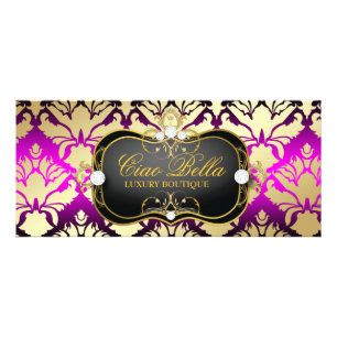 Carte Publicitaire Culot de rose de Ciao Bella de 311 noirs de jais