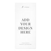 Carte Publicitaire Custom Flyer Printing 4x9" Upload Your Design (Dos)