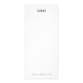 Carte Publicitaire Custom Logo Minimalist Services Script Price List (Dos)