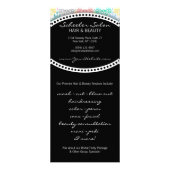 Carte Publicitaire Damassé morte - bons faits sur commande de salon (Dos)