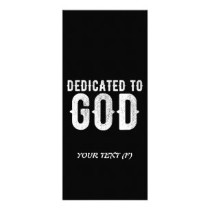 CARTE PUBLICITAIRE DÉDIÉ À DIEU COOL PERSONNALISABLE TEXTE BLANC