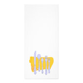 Carte Publicitaire Dinnerware Custom Restaurant Publicité Modèle (Dos)