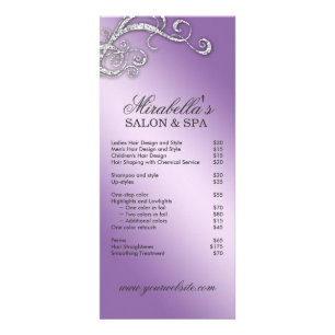 Carte Publicitaire Divine Hydrangea Bijoux tourbillon violet