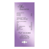 Carte Publicitaire Divine Hydrangea Bijoux tourbillon violet (Dos)