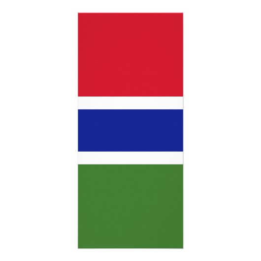 Carte Publicitaire Drapeau de Gambie (Devant)