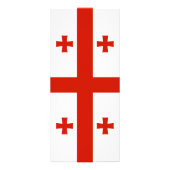Carte Publicitaire Drapeau de Géorgie (Dos)