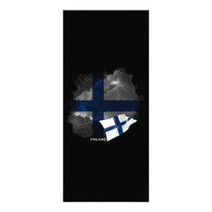 Carte Publicitaire Drapeau de la Finlande