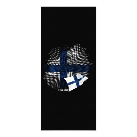 Carte Publicitaire Drapeau de la Finlande (Devant)
