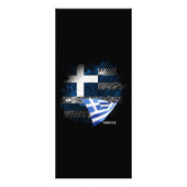 Carte Publicitaire Drapeau de la Grèce (Dos)