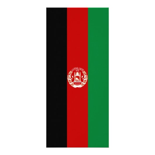 Carte Publicitaire Drapeau de l'Afghanistan (Devant)
