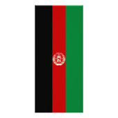 Carte Publicitaire Drapeau de l'Afghanistan (Dos)