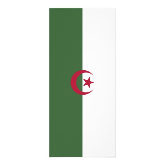 Carte Publicitaire Drapeau de l'Algérie (Dos)