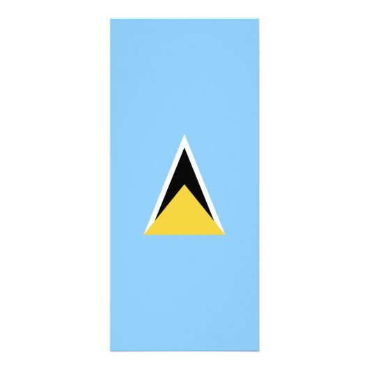Carte Publicitaire Drapeau de Sainte-Lucie (Devant)