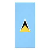 Carte Publicitaire Drapeau de Sainte-Lucie (Dos)