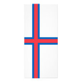 Carte Publicitaire Drapeau des îles Féroé (Devant)