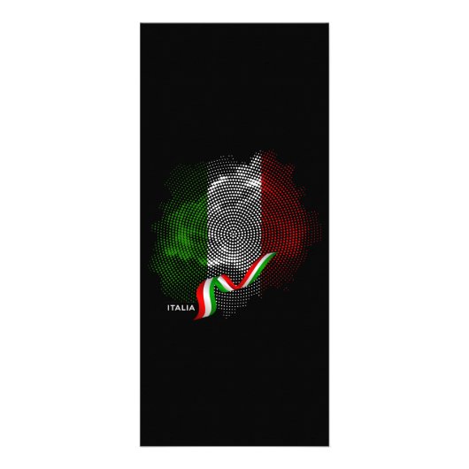Carte Publicitaire Drapeau italien (Devant)