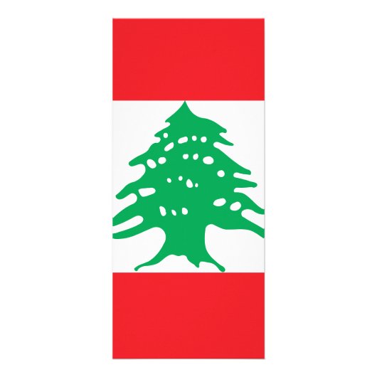Carte Publicitaire Drapeau libanais (Dos)