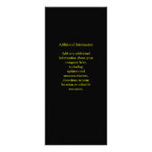 Carte Publicitaire Drapeau, noir, vert et jaune de la Jamaïque (Dos)