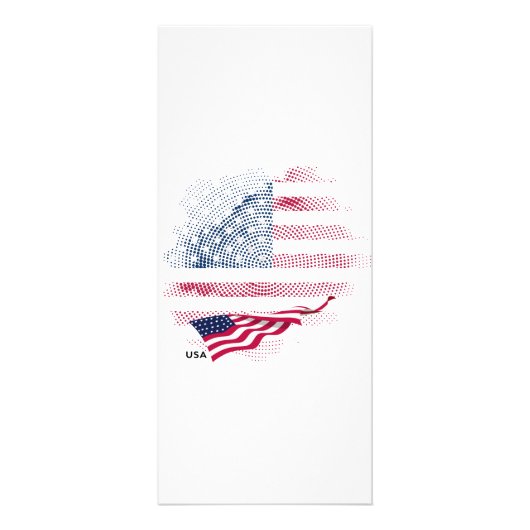 Carte Publicitaire Drapeau USA (Devant)