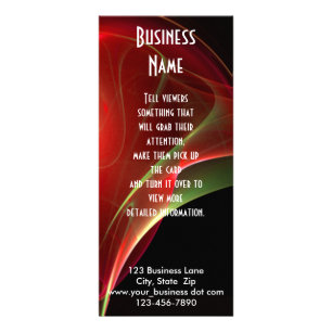 Carte Publicitaire Dreamy Red et Green Sweep