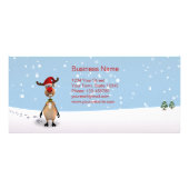 Carte Publicitaire Drôle Reindeer Noël Nouvel An Vente Remise (Dos)