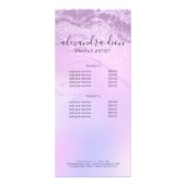 Carte Publicitaire Elégant artiste maquillage en parties scintillant  (Dos)