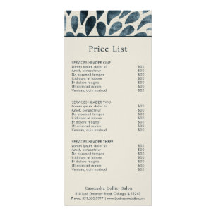 Carte Publicitaire Elégant bleu marine Abstrait moderne