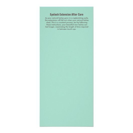 Carte Publicitaire Elégant Chevron moderne Brown, vert et beige (Dos)