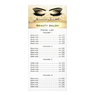 Carte Publicitaire Elégant cils et épilation des sourcils