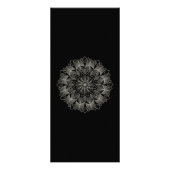 Carte Publicitaire Elegant Mandala Indian Boho Black Wedding Men (Dos)