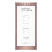 Carte Publicitaire Élégant Motif de pluie Confetti Blush (Devant)