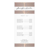 Carte Publicitaire Élégant Motif Rose Gold Leaf Tree (Devant)