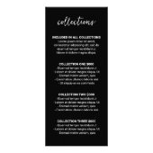 Carte Publicitaire Elégant noir photo collage photo moderne (Dos)